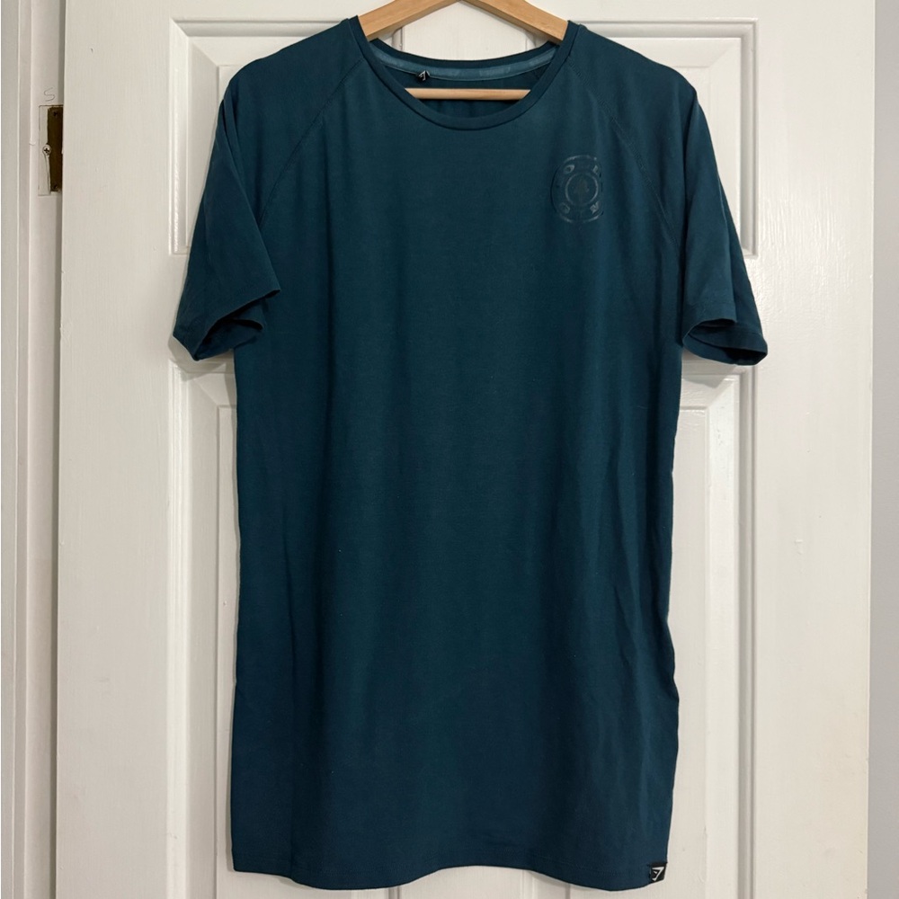 Gymshark x Gold’s Gym Collab - Teal Short Sleeve performance Tee with Mesh Panel